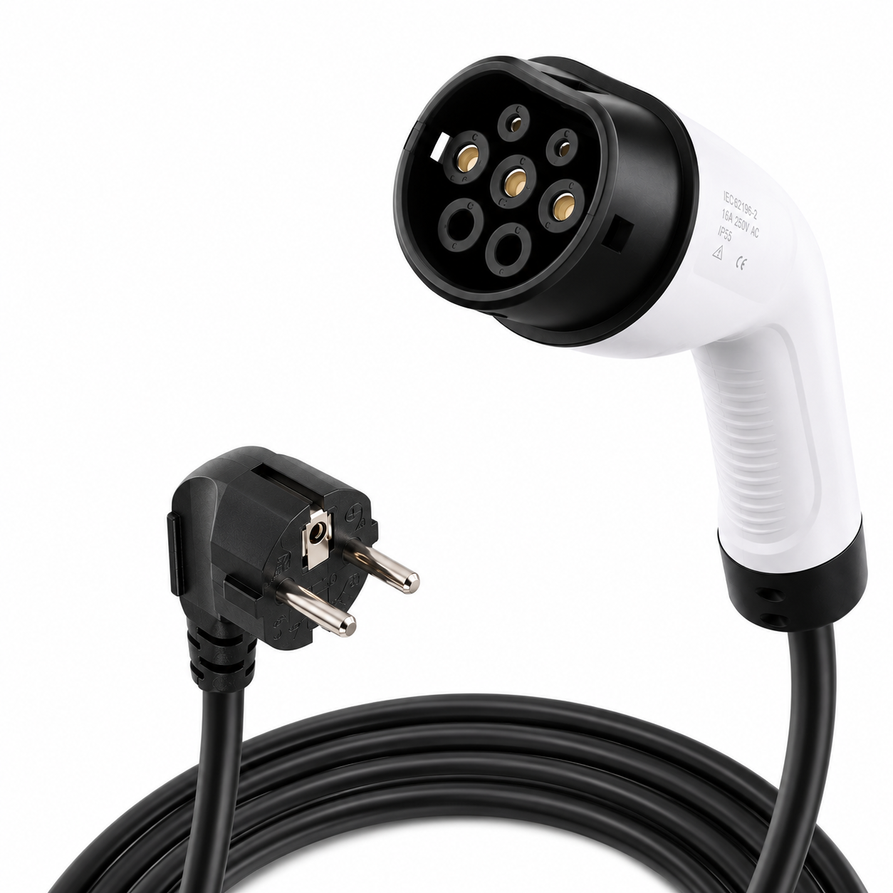 Chargeur de voiture électrique portable Type 2, 3,68kW
