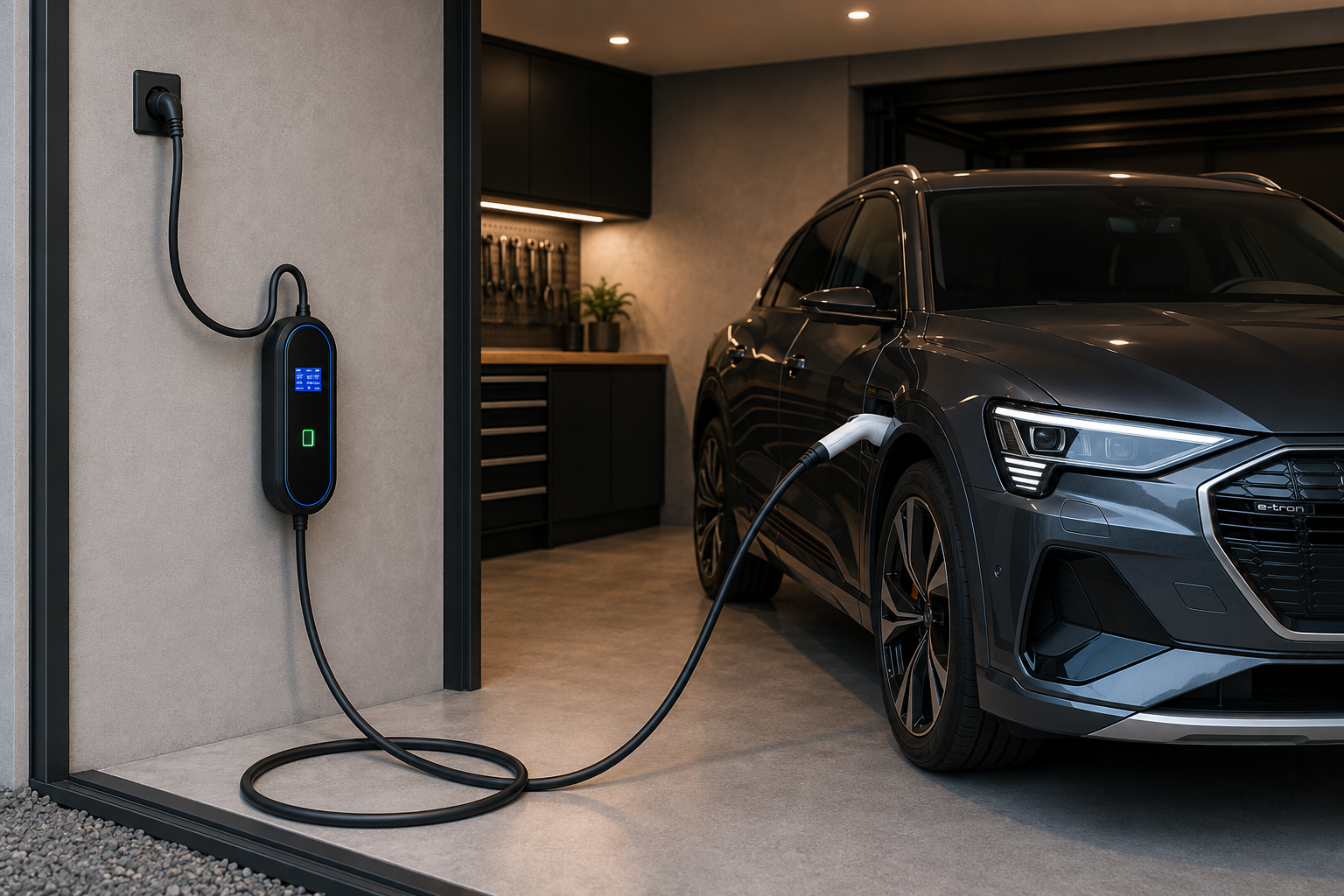 Chargeur de voiture électrique portable Type 2, 3,5kW